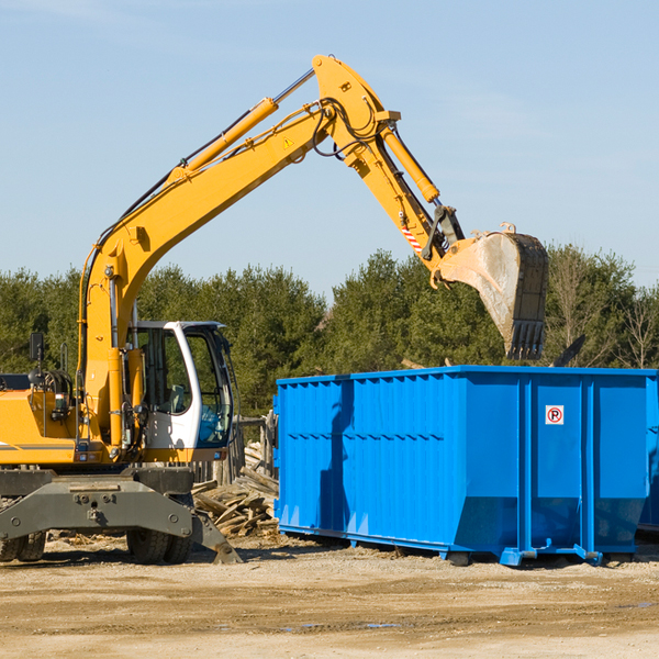 what are the rental fees for a residential dumpster in Tennant